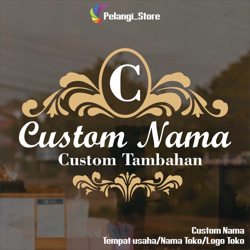 Sticker Stiker Dinding Kaca Custom Nama Tempat Usaha/nama Toko/logo Toko Stiker Cutting Salon/barber