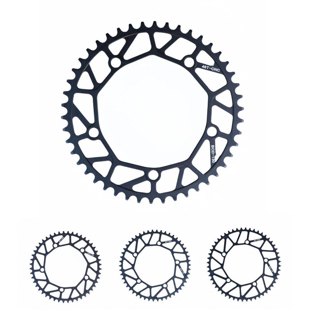 GUSTAVO ultralight Bicycle Chainring Narrow Wide Stars  46 48 50 52T 130BCD Sprocket for Road Bike F
