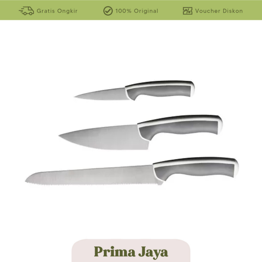 MUST HAVE PJ IKEA ANDLIG pisau dapur/ pisau besar/ pisau buah/ pisau roti, pisau set/ pisau masak AN