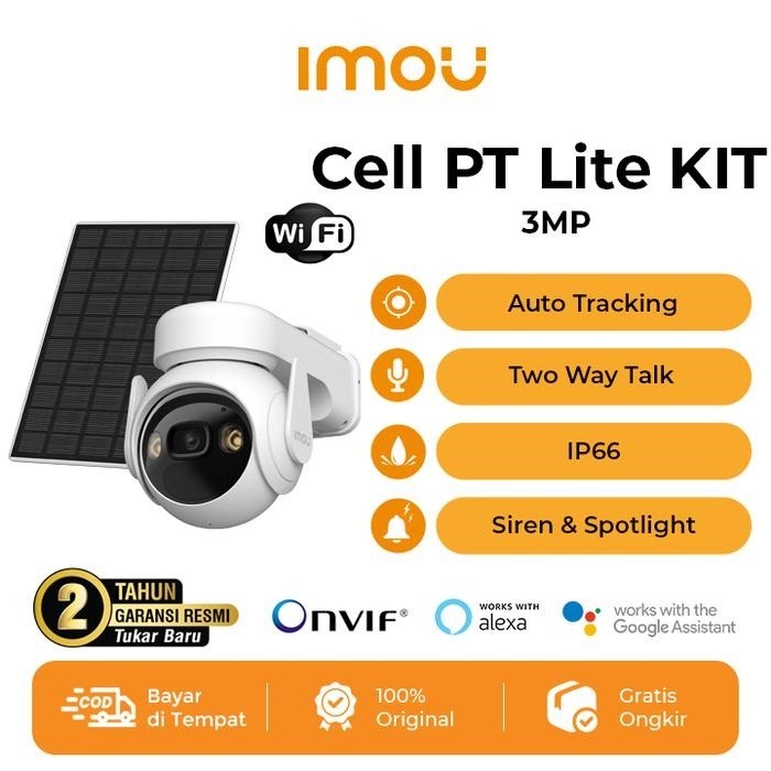 IMOU IPC-K9ECP-3T0WE/FSP12-TYPEC Cell PT Lite 3MP 2K WiFi KIT CCTV Smart Camera Wireless Kamera WiFi