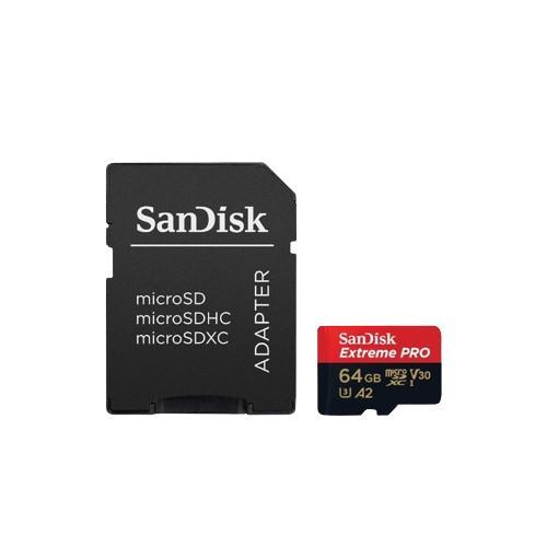 Sandisk MicroSDXC Extreme Pro 64GB U3 A2 4K V30 - SDSQXCU-064G