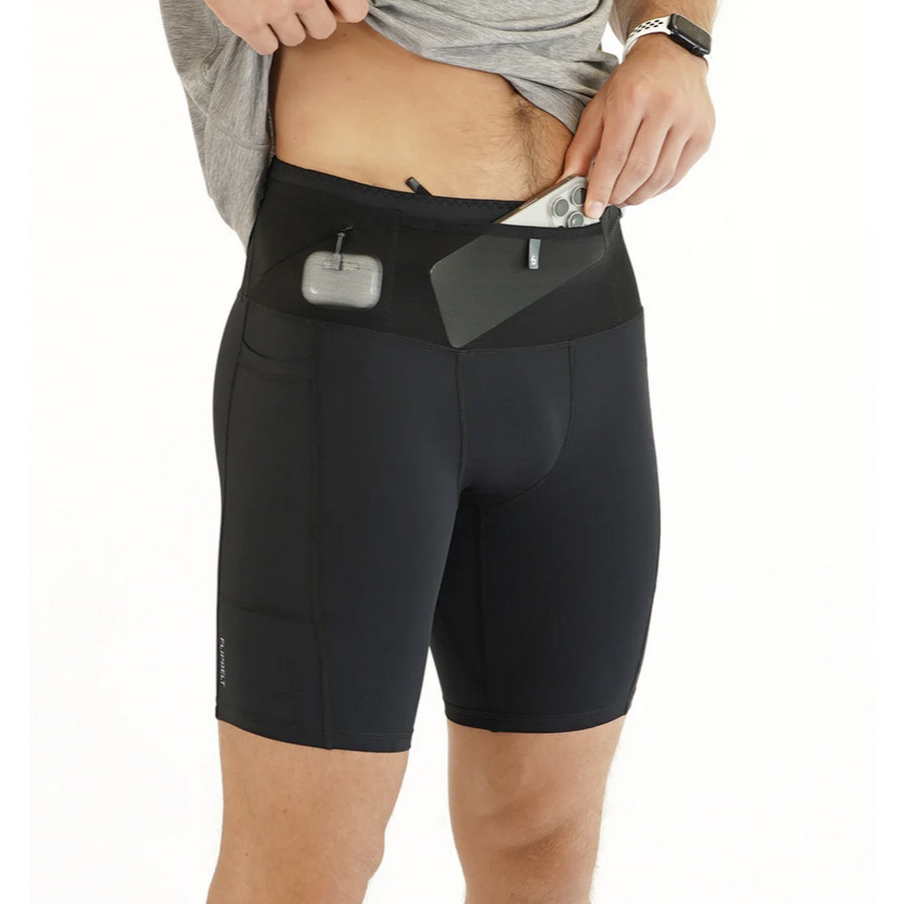 BINTARO Celana running pria - Celana lari pria - FlipBelt Men Compression Short 3.0