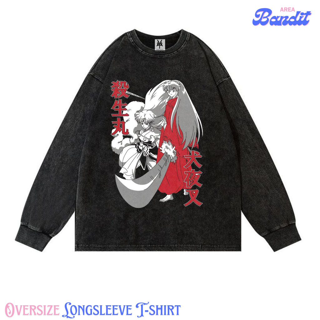 Bandit Area "Inuyasha x sesshomaru" Oversize Longsleeve T-shirt Vintage tee