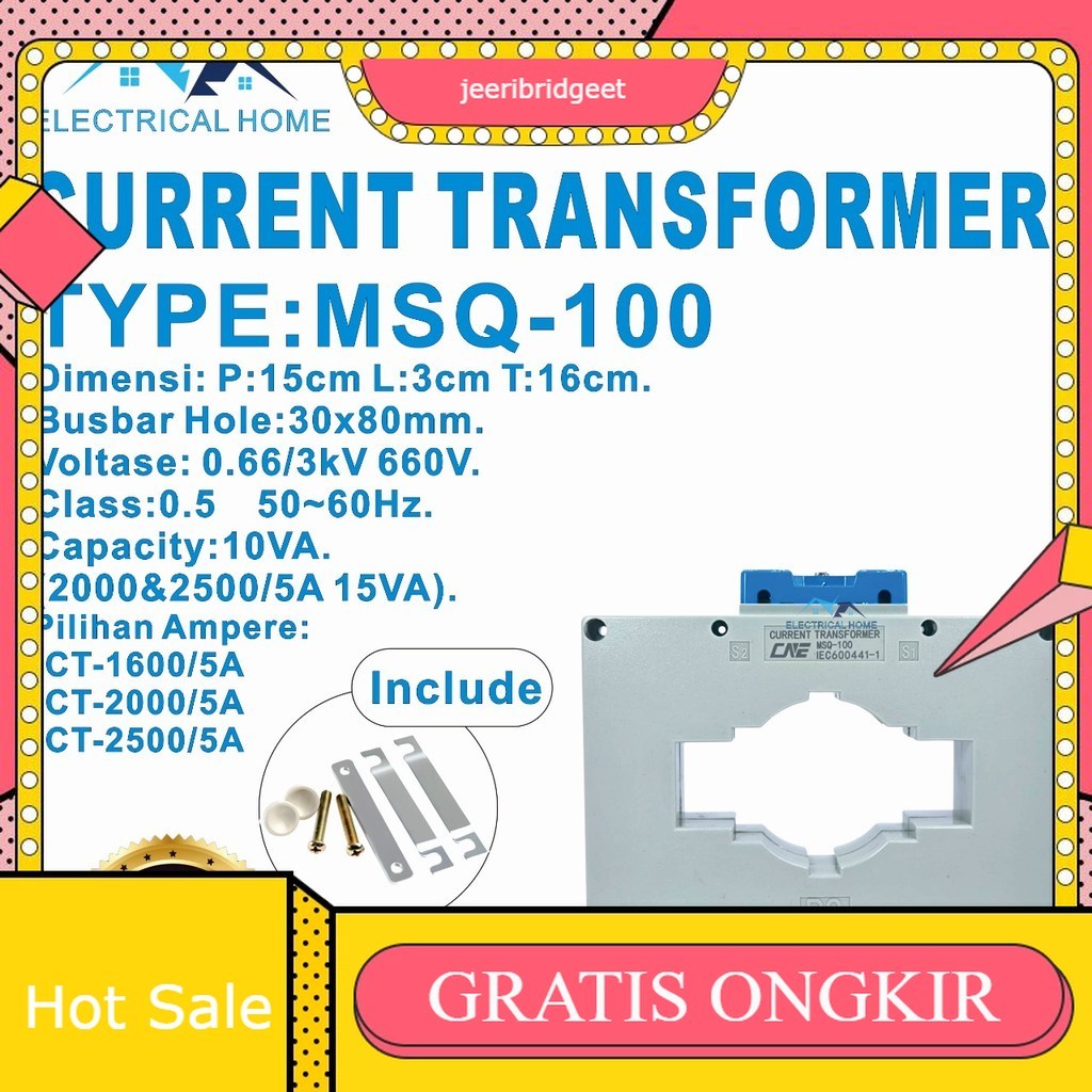 Current Transformer CT MSQ-100 CT-1600/5A CT-2000/5A CT-2500/5A