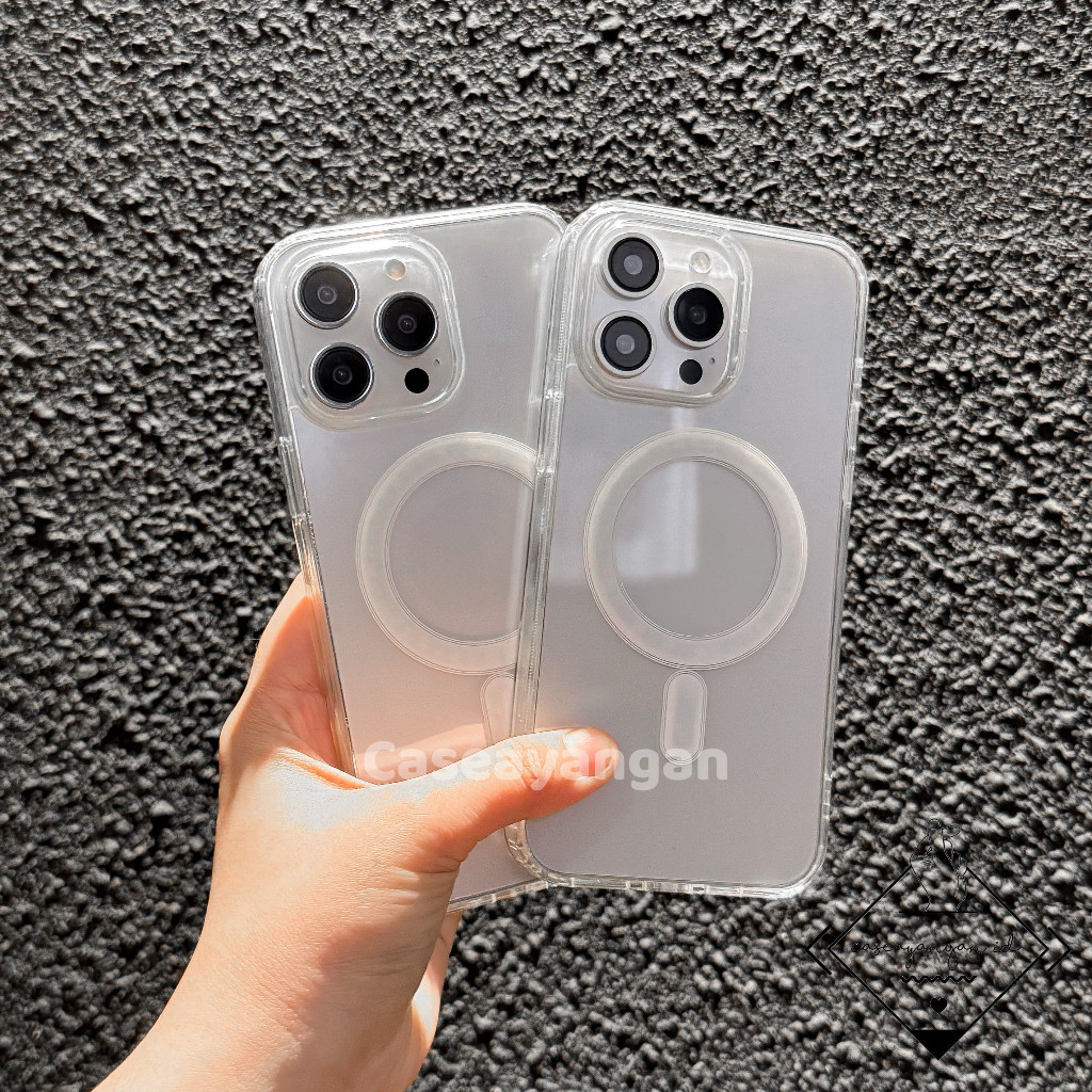 CLEAR MAGSAFE CASE FOR IPHONE 7 X XS XR 11 12 13 14 15 MINI PLUS PRO MAX Casing Mag Safe Softcase So