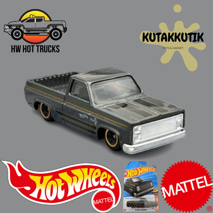 Hot Wheels Mobil Pickup Truck 83 Chevy Silverado Biru Muda Lot G 2025 HW Hot Trucks