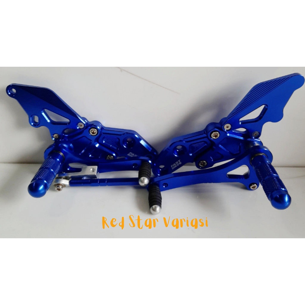 Footstep Underbone Full Cnc Variasi Motor Vixion New - Blue