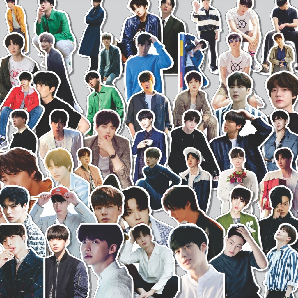 Stiker Cutting Pack Stiker Ahn Jaehyun Isi 100Pcs Series Aesthetic Lucu Keren Untuk Koper Bahan Vyni