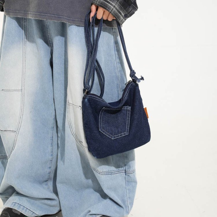 Tas Ponsel Crossbody Baru Tas Mini Kecil Tas Bahu Santai Kanvas