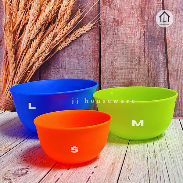 Mangkok Plastik Pine KH / Mangkok Bulat Plastik Murah / JJ.Houseware