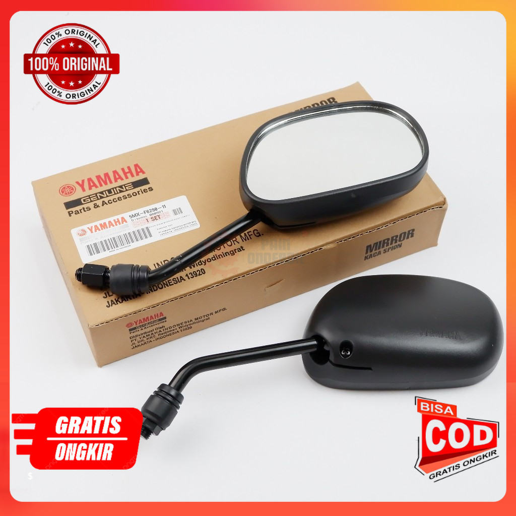 Kaca Spion 1 Set Yamaha Mio Sporty / Smile / Vixion Old 5MX onderdil motor part Ori