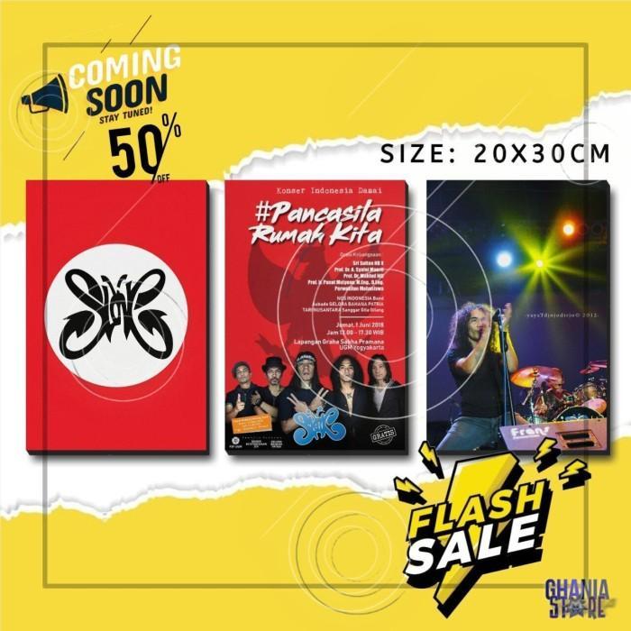 NOTSLEEP STORE  Poster Kayu MDF 203  Hiasan dinding kamar poster kayu band slank 20x30  pajangan wal