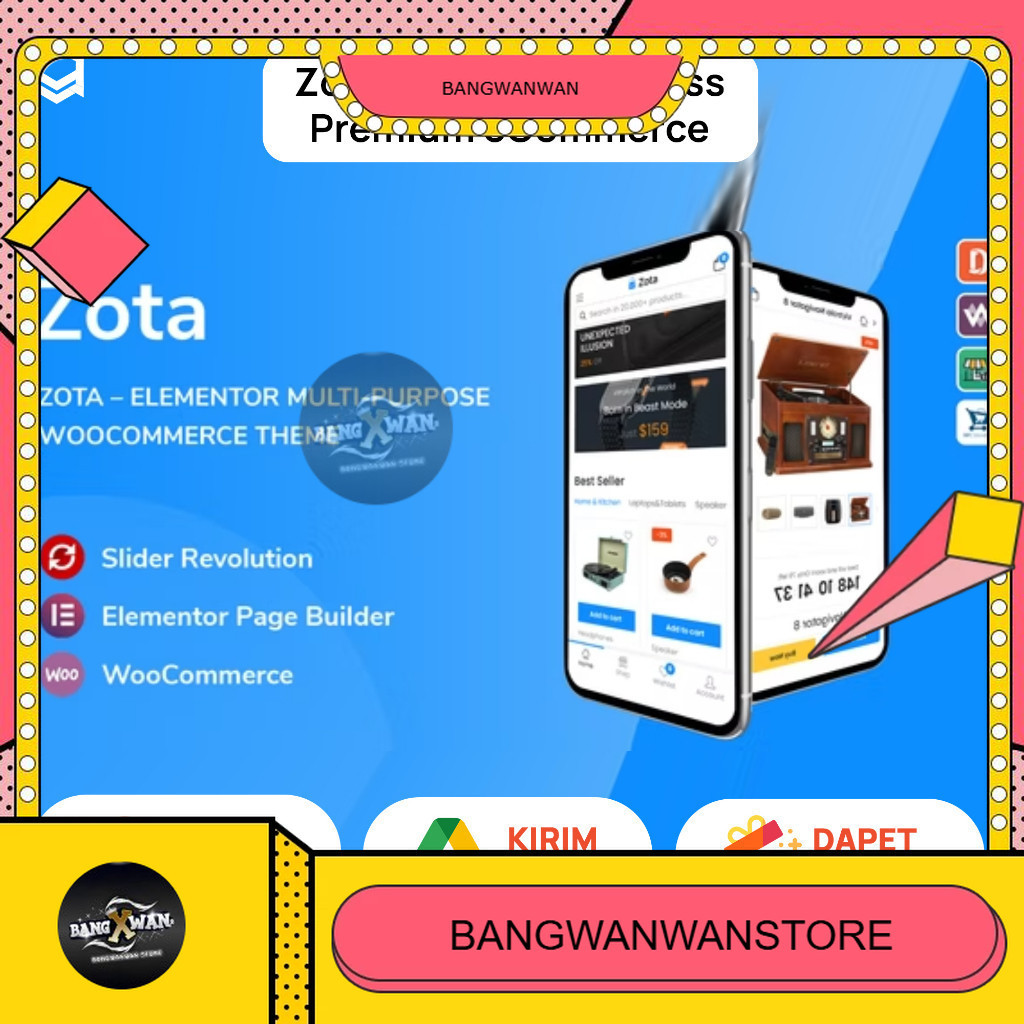 Zota Tema Wordpress Premium eCommerce - Responsif & Mobile Friedly - Theme WordPress Woocommerce Tok