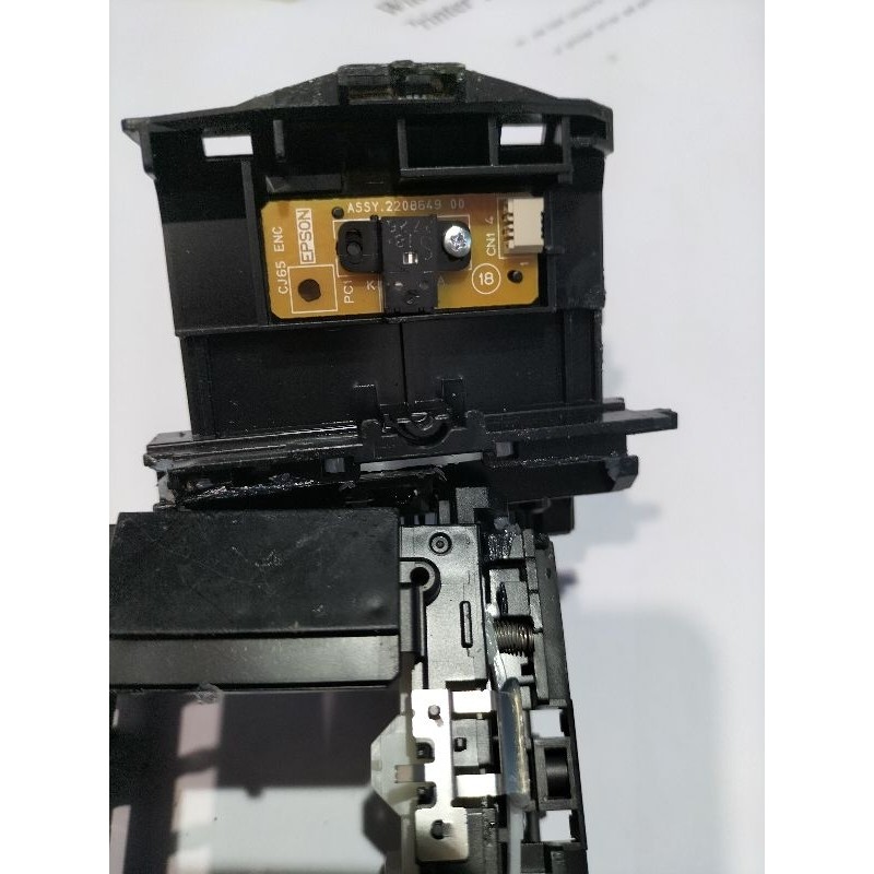Cariage Unit Epson L3110 L3210 L1110 L3150 L4150 L5190 L5290 berikut Sensor Encoder Panjang Second N