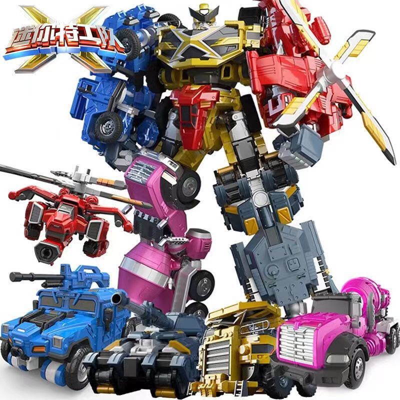 MiniForce Penta X Ranger 5 in 1 Transformation Robot Bot PENTATRON Model Mini Force Deformation Comb