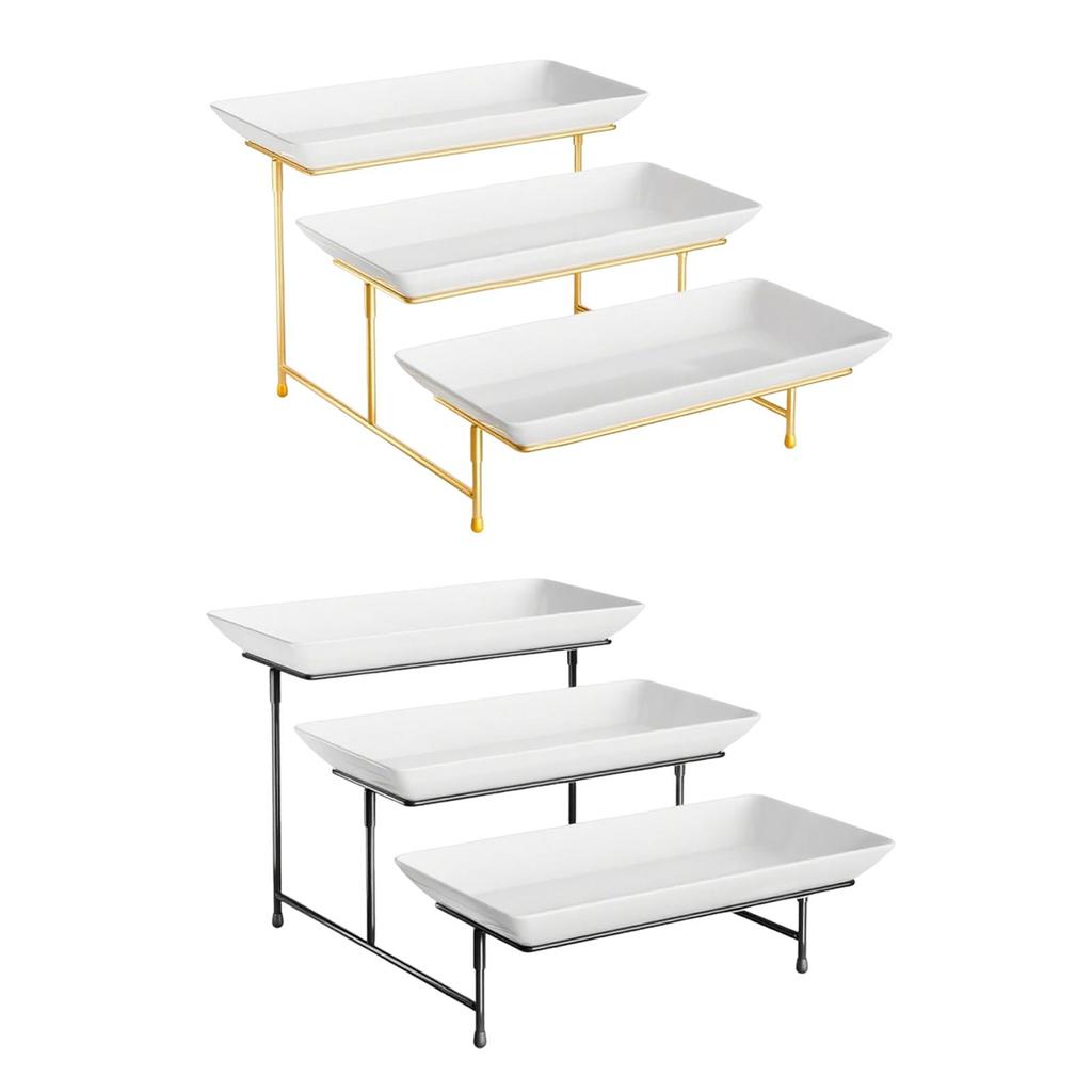 3 Tier Serving Stand Fruit Dessert Presentation Tiered Serving Tray Cupcake Tier Stand for Dessert