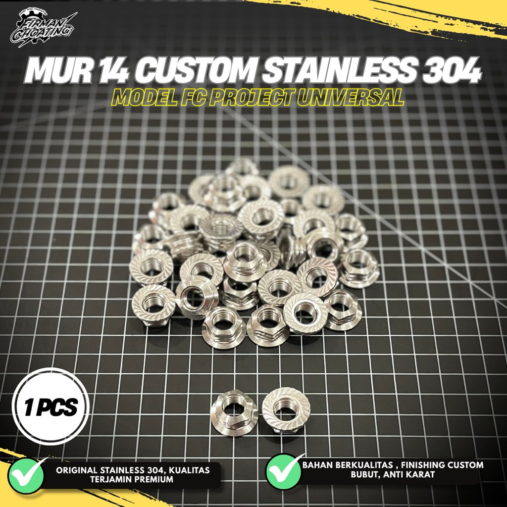 MUR 14 CUSTOM STAINLESS MODEL FC ANTI KARAT RX KING RXS RX SERIES (1pcs)