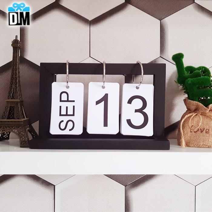 Kalender Abadi Everlasting Calendar Kalender Kayu meja Unik Kalender 2021 2022 2023 Dekorasi Rumah H