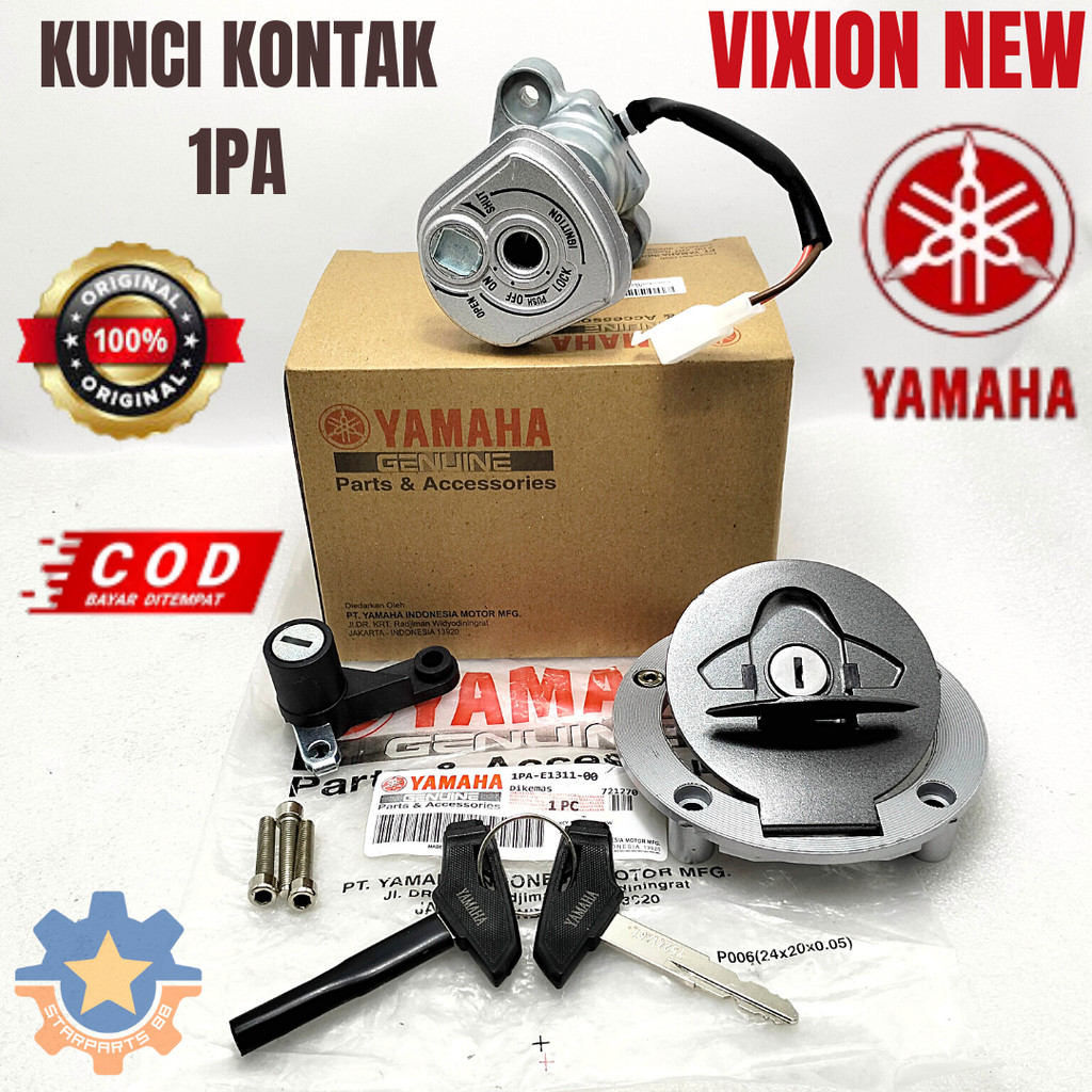 Promo diskon KUNCI KONTAK SET 1PA-1311-00 MOTOR YAMAHA VIXION NEW KUALITAS ORISINIL YGP ASLI KONCI G