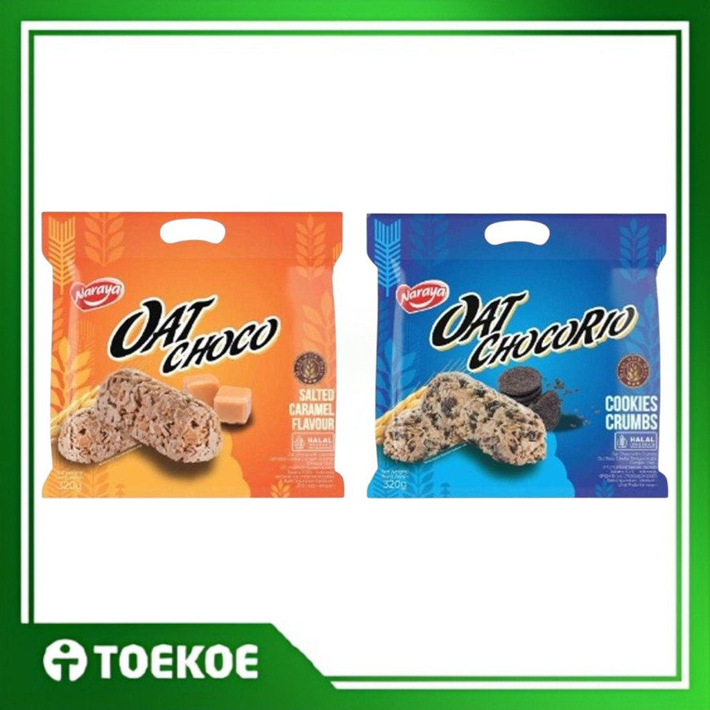 TOEKOE Naraya Oat Chocorio Cookies Crumbs / Choco Salted Caramel 320gr