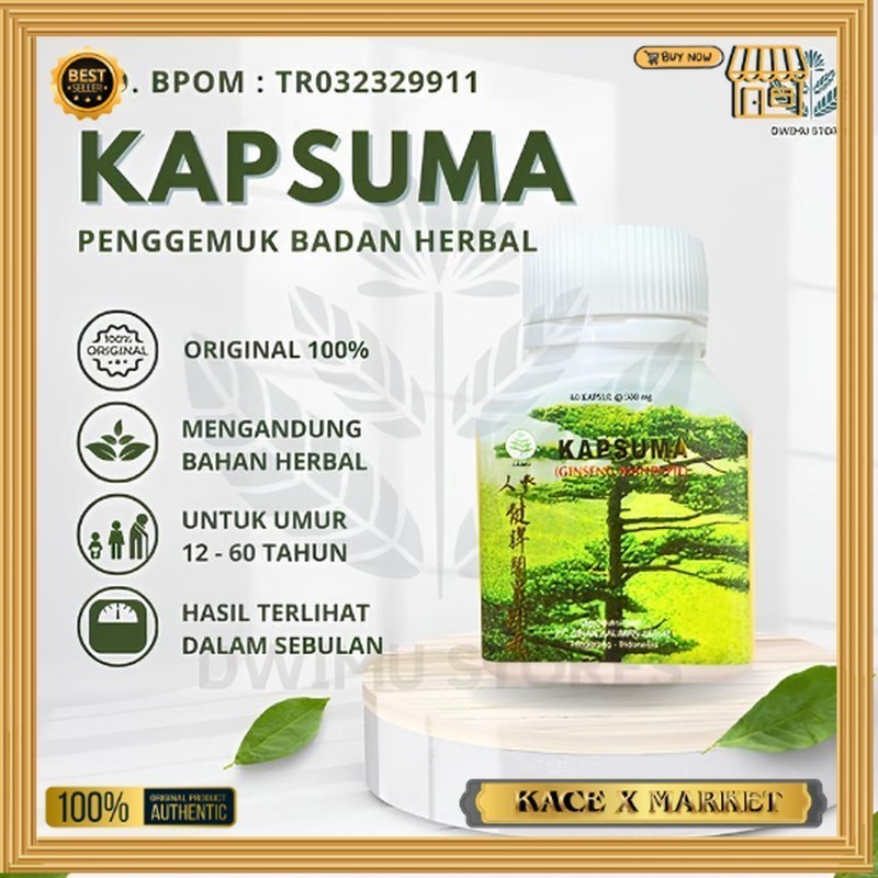 Promo Selalu Untukmu Bisa Bayar Ditempat  kianpi  ( Kianpi Original ) Kapsuma Ginseng Gemuk Pil (Old