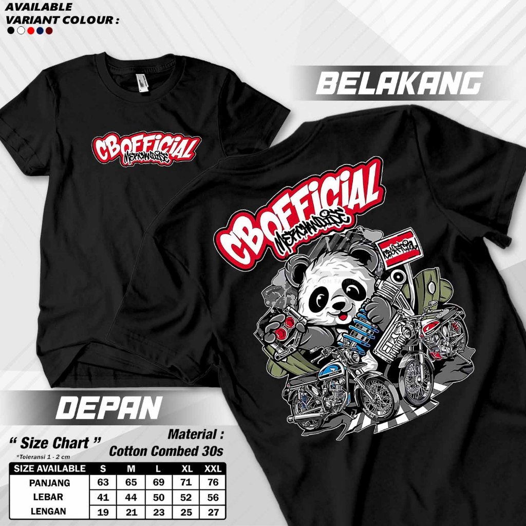 Kaos CB Oficial Baju Motor CB Kaos Distro Unisex