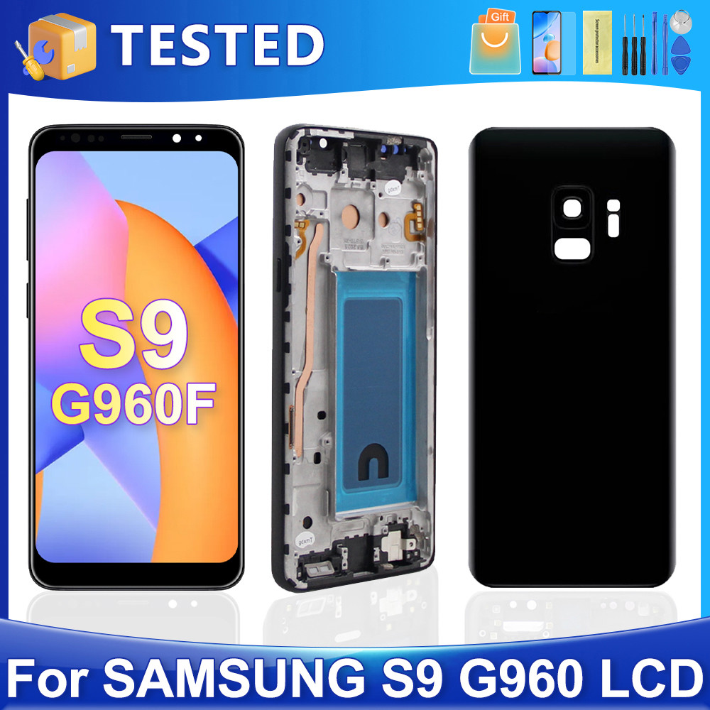 S9 For Samsung Tested For G960F G960 G960U G960W G960N G960X LCD splay Tou Screen gitizer Assembly R