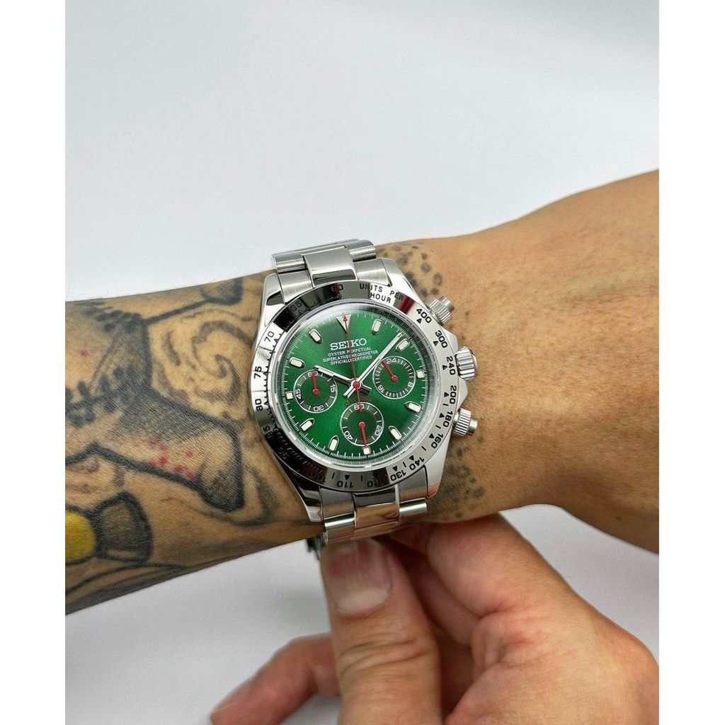 Seiko Daytona Green Vintage VK63 Chronograph Limited