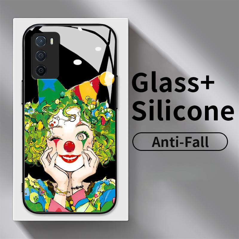 Softcase Glass Case OPPO A16 A16s A16K A16e A11A11x A11K A12 A12s A12e A15 A15s A17 A18 Silicon Cool