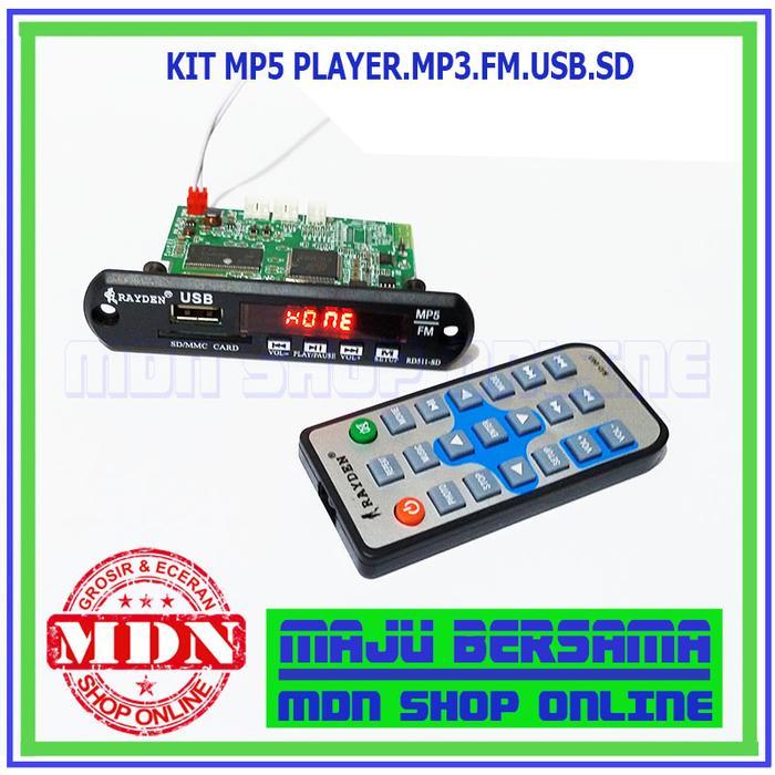 ECHOVERSE Kit modul mp5 player bluetooth hitam kualitas bagus
