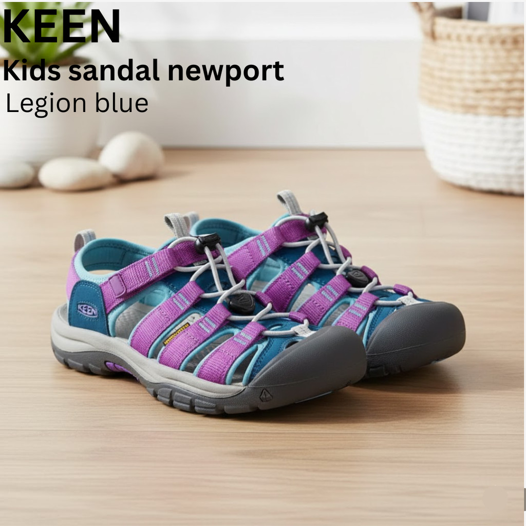 KEEN Newport Boundless Kids Sandal Anak - Legion Blue/Willowherb