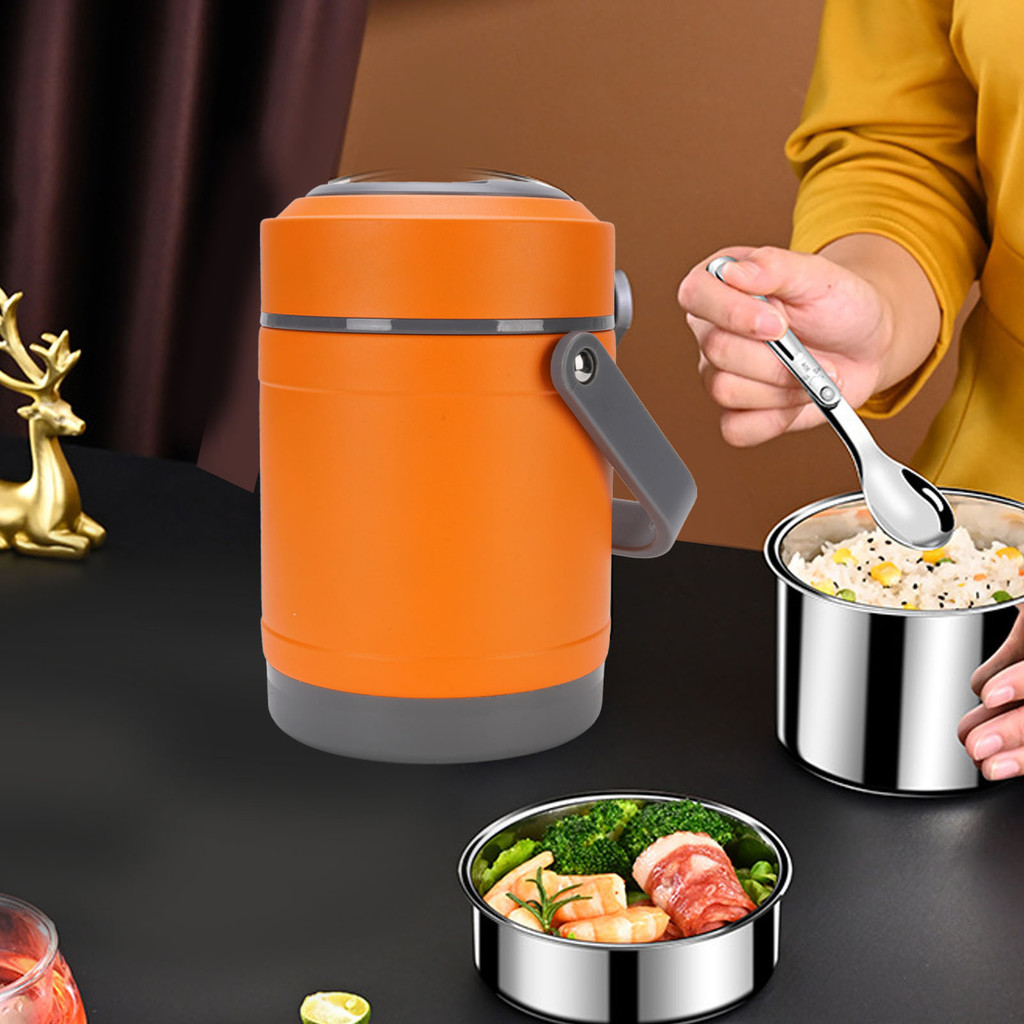 Thermal Cooker Pot Stainless Steel Mini Portable Constant Temperature Heat Preservation Lifting Pot