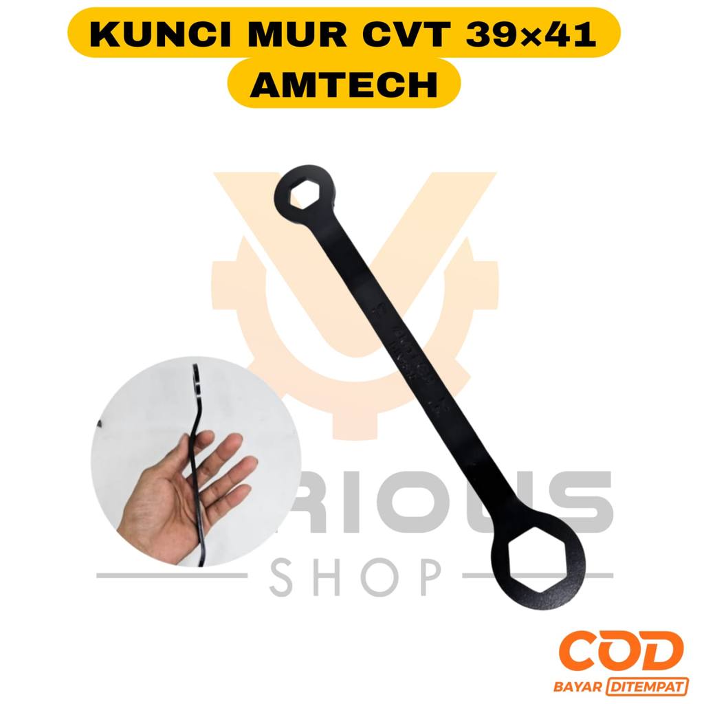 AMTECH Kunci Tutup Klep Bengkok 17 x 24 Buka Blok Mesin - Roda Belakang Motor Matic