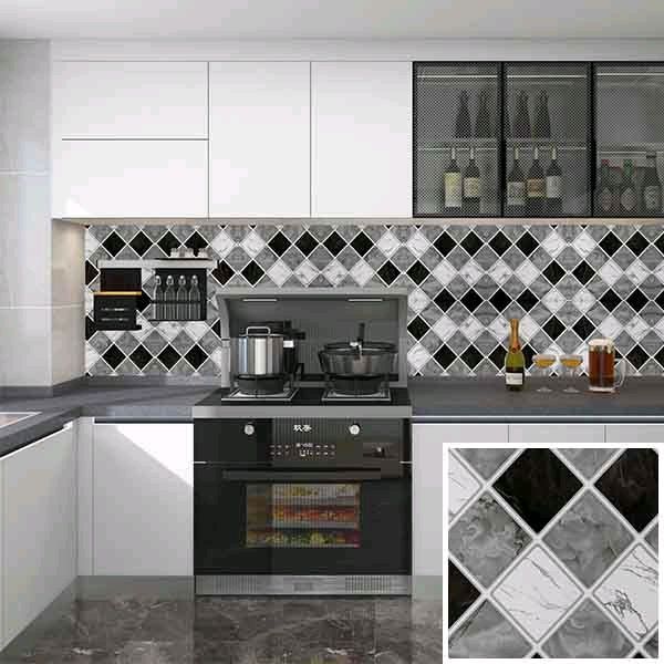 TERBARU Wallpaper Dinding Motif Keramik Glosy Anti Air Dan Minyak Ukuran 60 Cm X 3 Meter