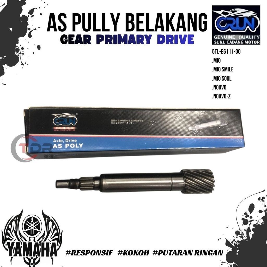 5LW-E6111-00 CRUN As Pully /As Poly /As Pulley Yamaha MIO /MIO SOUL /MIO NEW /MIO SMILE /NOUVO Z
