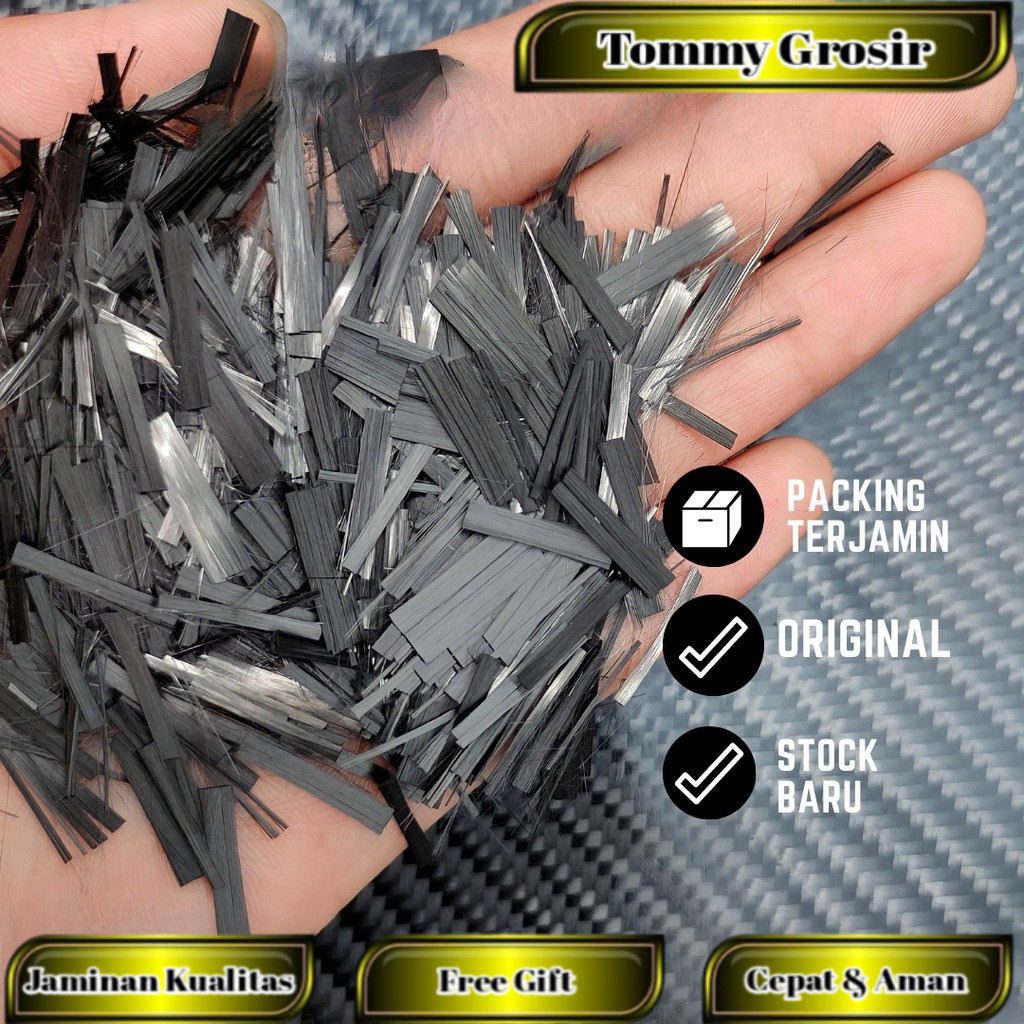 carbon forged chopped - serat carbon fiber chopped forged 15mm 250gr - karbon cincang fiber forget 1