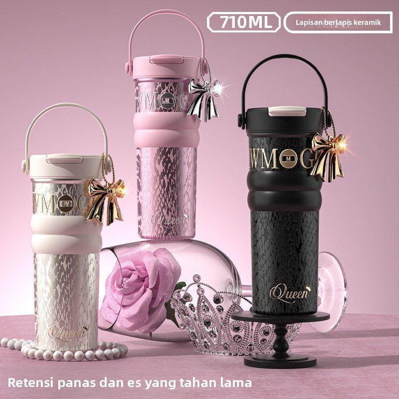 Tumbler Hemat Panas Dingin Stainless Steel 316 2025 Baru [COD] - Gelas Besar Wanita Hadiah Tampilan 