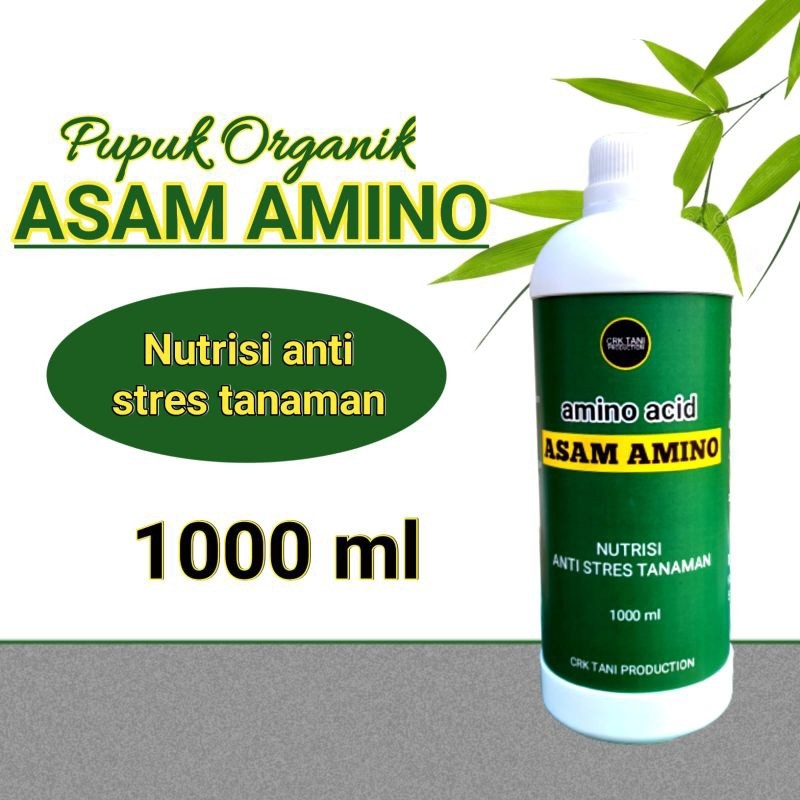 Pupuk organik cair asam amino plus zpt 1 liter nutrisi anti stres untuk tanaman menyuburkan media ta
