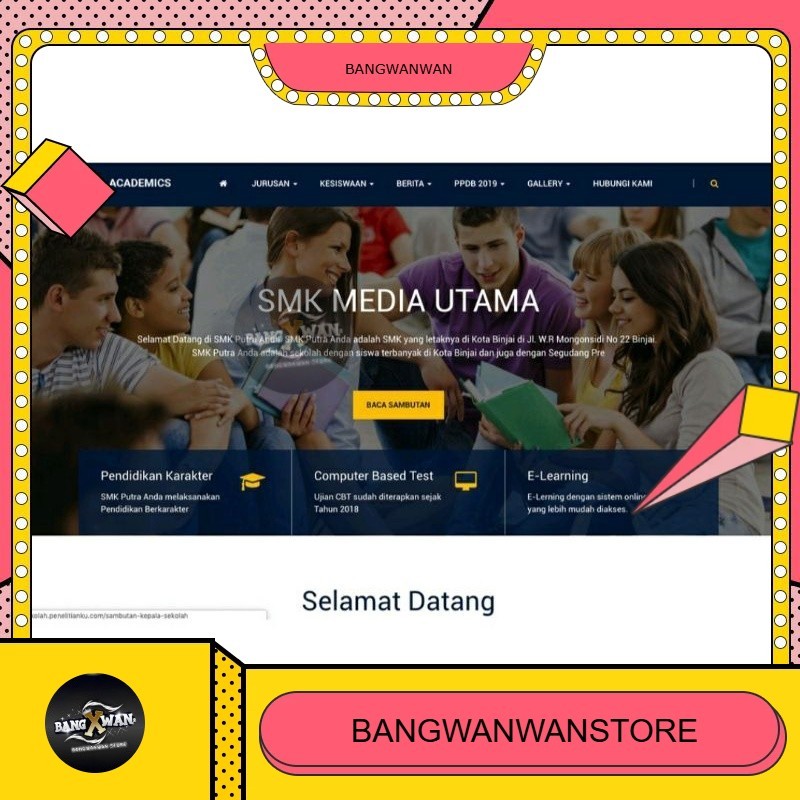 APLIKASI WEBSITE SEKOLAH DAN PPDB ONLINE