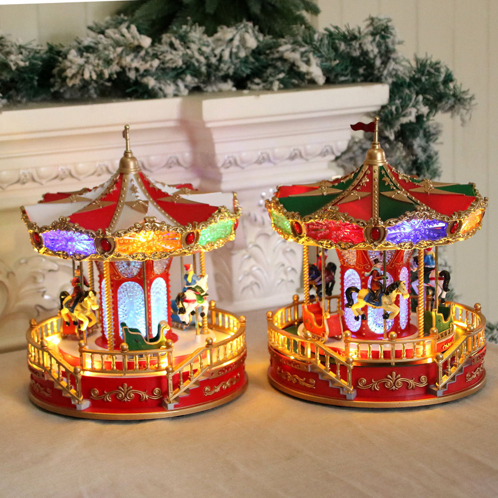 New ristmas luminous band music box music box music box carousel ristmas gift decoration