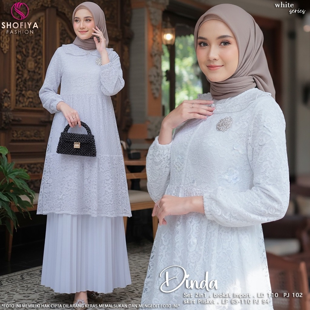 ada grup reseller tanyakan admin 2811 Dinda Set 2in1 Product Shofiya Fashion Top Brukat Import | Ski