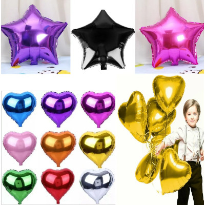 18" Balon Foil Star Love  45cm Bintang Hati Bahan Buket Balon Dekorasi Ulang Tahun Anak Unike