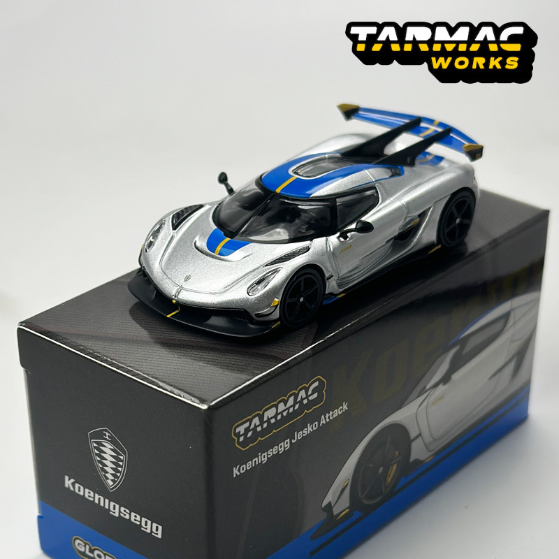 Tarmac Works 1:64 TW Koenigsegg Jesko Attack Silver alloy car model