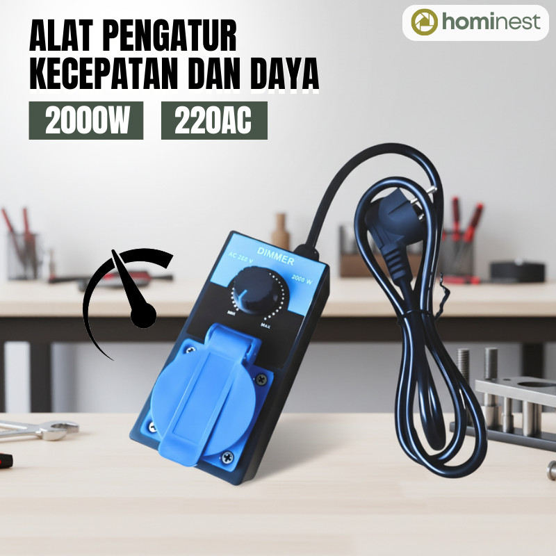 Dimmer Speed Control 2000W Pengatur Kecepatan Gerinda Dimmer Gerinda 2000 Watt AC 220V