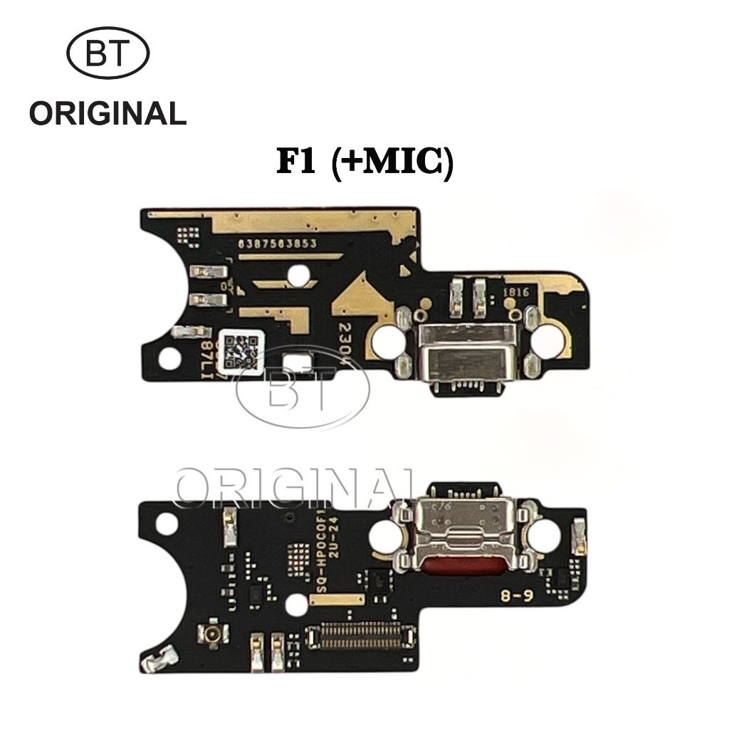 Konektor Charger Board PCB for Xiaomi Pocophone F1 +Mic - Fast Charging
