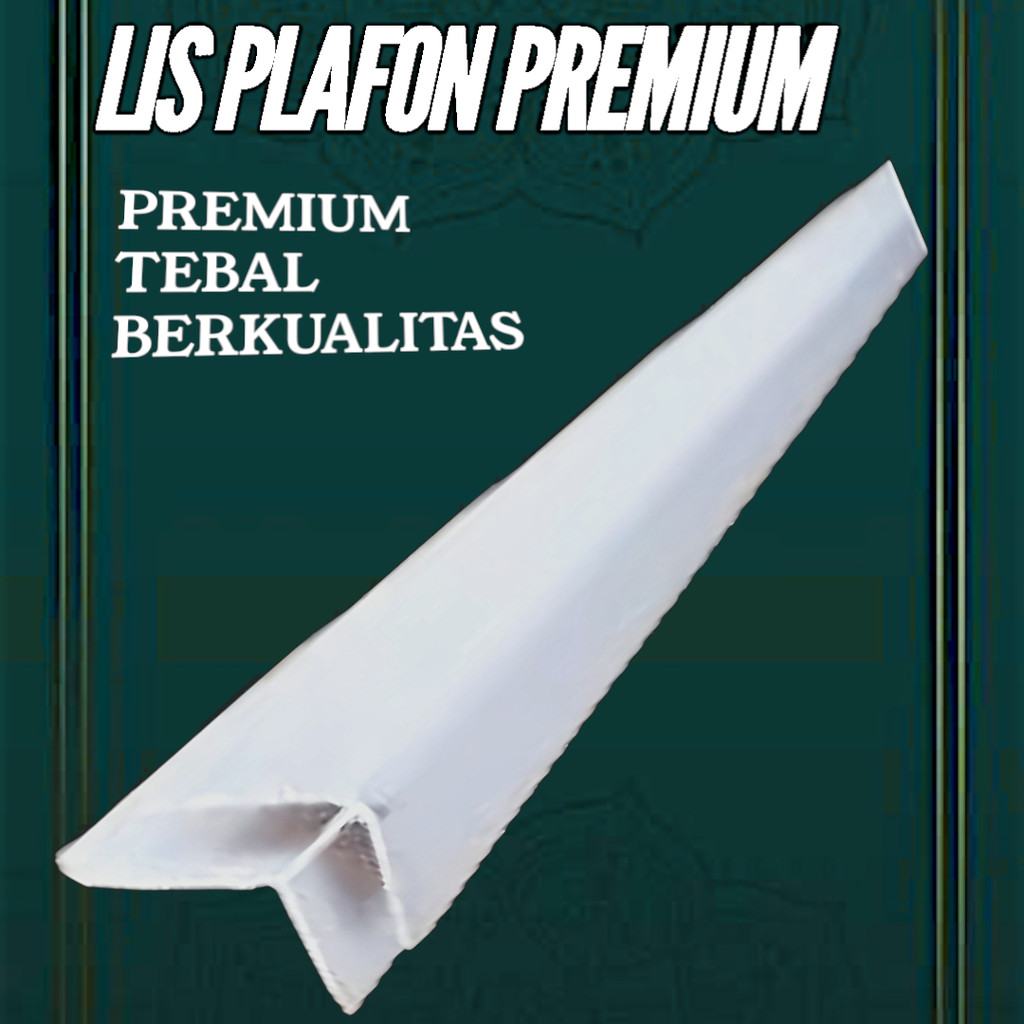 Lis PVC Sudut Dalam | Premium Finishing | Kokoh & Rapi | Untuk Plafon PVC dan Dinding PVC