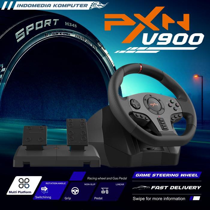 PXN V900 PC Racing Wheel Race Steering Wheel with Pedals