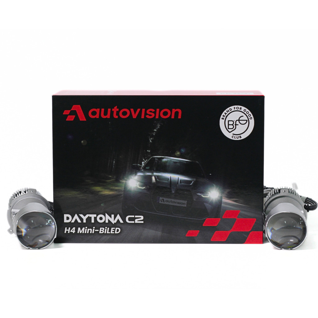 Lampu Mini BILED Bi LED Autovision Daytona C2 Bohlam H4 Putih Projie