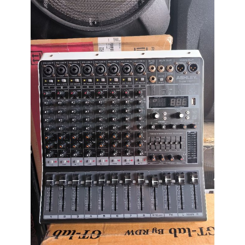 mixer Ashley super m8 pro mixer Ashley 8 channel