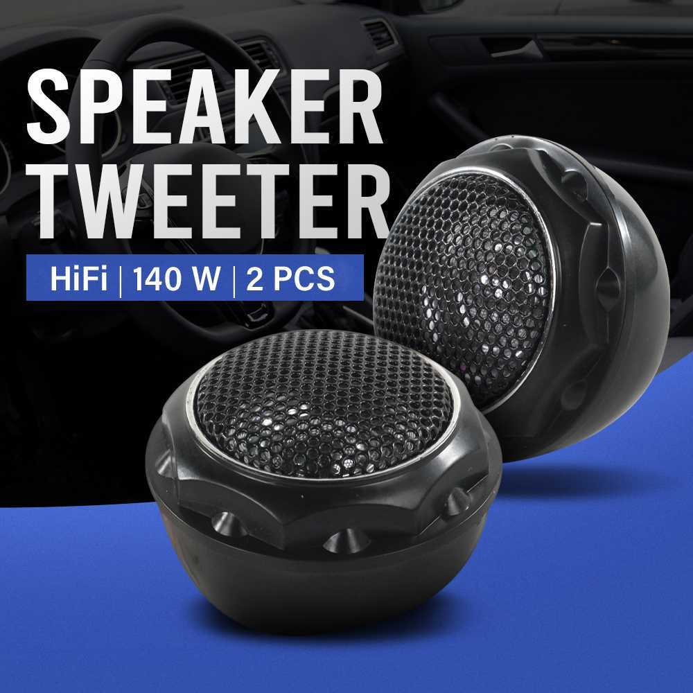 Speaker Tweeter Mobil Mini Dome HiFi 140W Suara Jernih Bass Tajam